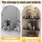 Corner Shelf Wall Mount, Floating Corner Shelves, Rustic Wood Wall Storage - Image 9