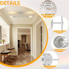 FadimiKoo 2-Light Brushed Nickel Bathroom Vanity Light - Image 4
