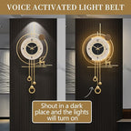 Modern Wall Clock for Living Room, Large Gold Decorative Wall Clock - Image 4