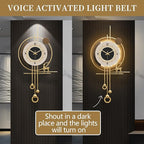 Modern Wall Clock for Living Room, Large Gold Decorative Wall Clock - Image 2