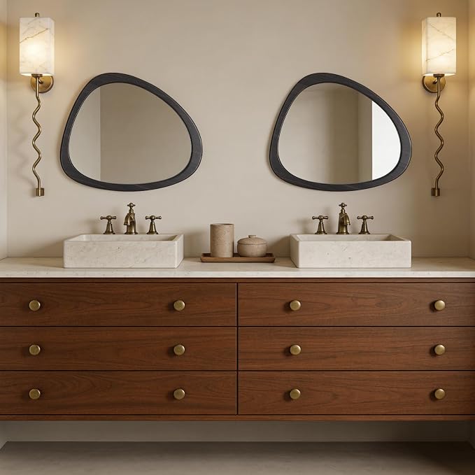 WallBeyond Asymmetrical Mirror, Irregular Wall Mirror, Wall Mirrors Decorative - Image 7