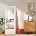 Full Length Mirror 58"x22" Solid Wood Frame Floor Large Mirror - Image 8