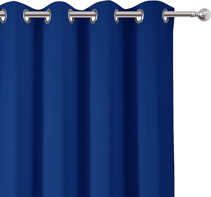 LEMOMO Blackout Curtains 66 x 84 inch/Royal Blue Curtains Set of 2 - Image 7