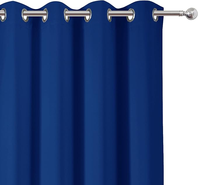 LEMOMO Royal Blue Blackout Curtains 66 x 63 Inch Length/Set of 2 Curtain - Image 7