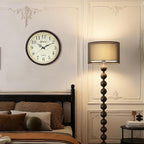 Geevon Vintage Brown Wall Clock, Silent 16" Non Ticking Wall Clock Battery - Image 9