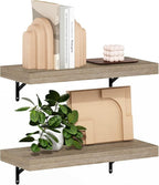 Furinno Tanna Floating Shelves for Wall Set of 2, 22-Inch Wall Shelf, Triple by Furinno-FitsYourSpaceFitsYourBudget