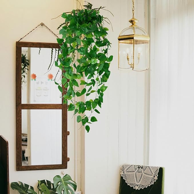 Fake Hanging Plants Vinesfor Room Decor, Artificial Ivy Greenery Garlands - Image 5