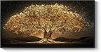 Large Framed Black and Gold Tree of Life Wall Art, Modern Luxury Tree Painting - Image 8