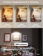 Picture Light Battery Operated, 13in Wireless Art Light - Image 2