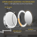 FUNTOUCH Rechargeable Wall Mounted Makeup Mirror - Image 6