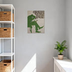 ALMLZL Funny Smoking Frog Wall Art Humorous Animal Whimsical Green Frog Canvas - Image 4