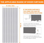 AJAZZ 100% Blackout Accordion Doors Interior Magnetic Door Curtain Closet Door - Image 4