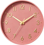 Mosewa Wall Clock 8 Inch, Battery Operated Silent Non-Ticking Modern Analog by MOSEWAWALLCLOCK