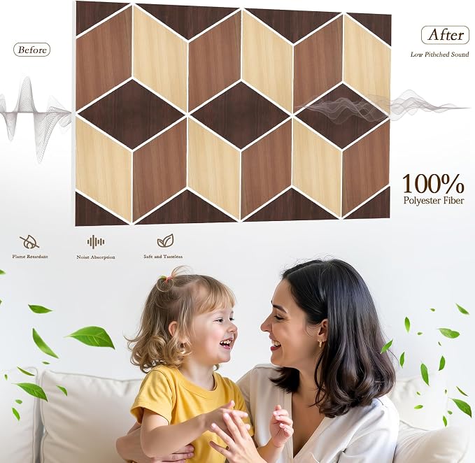12Pack Acoustic Panels, Self-Adhesive Sound Proof Panels - Image 3