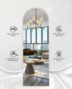 Floor Mirror, Arched Mirror Full Length, Freestanding Mirrors, Arch Floor - Image 7