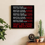 Watch Your Thoughts Motivational Classroom Posters, Inspirational Wall Decor - Image 3