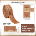 CRASPIRE 90x1.8in Peel Stick Foam Crown Molding Baseboard Trim Bronze Self - Image 2