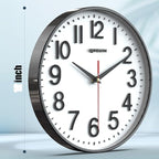 QPEUIM Wall Clock Wall Clocks Silent Non-Ticking Battery Operated Large Easy to - Image 2