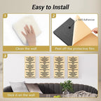 TONOR 4-Pack Acoustic Wood Wall Panels, 23.6” * 11.8” * 1.9” 3D Self-adhesive - Image 5