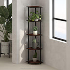 Furinno Turn-N-Tube Storage Shelves, 5-Tier Book Shelf, Corner Shelf, Toolless by Furinno-FitsYourSpaceFitsYourBudget