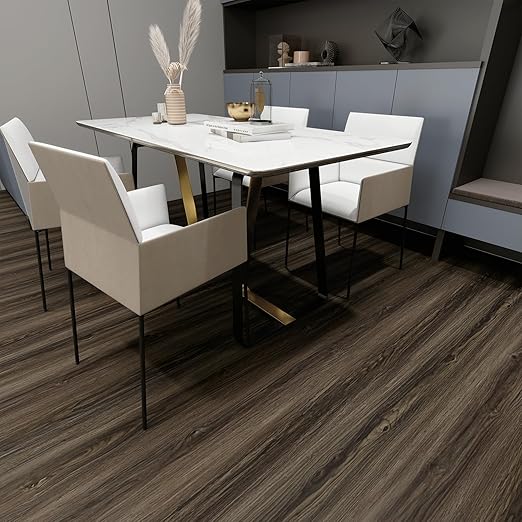 Wood Grain Peel and Stick Floor Tiles – 11.8” Width, Full Roll Length of 394" – - Image 4