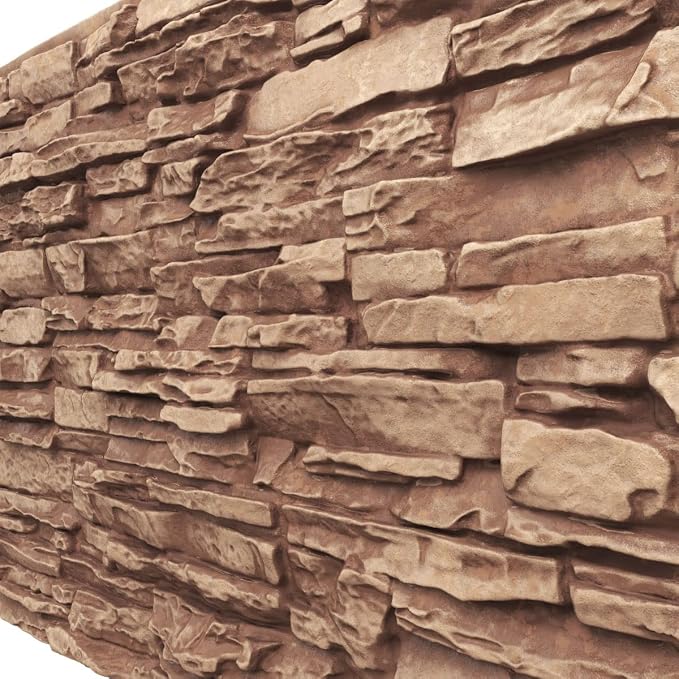 EverStone Canyon Ridge Faux Stone Panel, 45 3/4"W x 24 1/2"H x 1 1/4"D - Image 7
