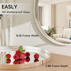 24 Inch Round Bathroom Mirror - Image 6