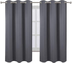 LEMOMO Grey Thermal Blackout Curtains/38 x 63 Inch/Set of 2 Panels Room - Image 2