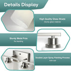 Ascher Bathroom Light Fixtures, 4-Light Vanity Light Over Mirror, Brushed - Image 5
