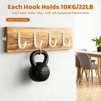 12 Pcs Wall Hooks for Hanging, Large Coat Hooks Wall Mount, Heavy Duty Screw in - Image 7