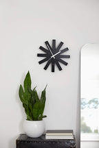 Umbra Ribbon Modern 12" Wall Clock, Silent Non Ticking Battery Operated Quartz - Image 10