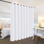 RYB HOME Extra Wide Curtains for Divider Room Separation Soundproof Temporary - Image 3