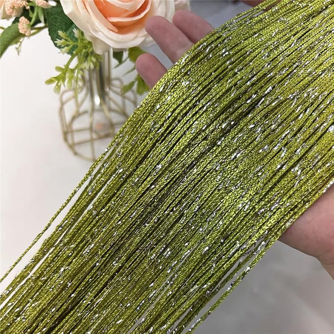 ave split Decorative Door String Curtain Wall Panel Fringe Window Room Divider - Image 2
