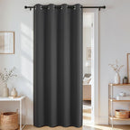 Joydeco Blackout Door Curtain for Doorway Privacy 108 Inches Long, Grommet by JOYDECO