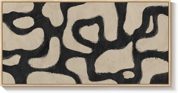 Oversized Framed Abstract Horizontal Wall Art - Image 9
