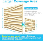 STICKGOO Wave Wall Panels for Interior Wall Decor, Light Oak 3D Wall Panels - Image 6