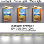 MIOBLUE Picture Light with Remote and Timer, 13.8in Rechargeable Picture Light - Image 3