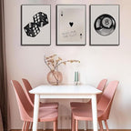 BOKPEN 3Pcs Black and White Poker Dice Wall Art Funky Retro Y2K Trendy Preppy - Image 6