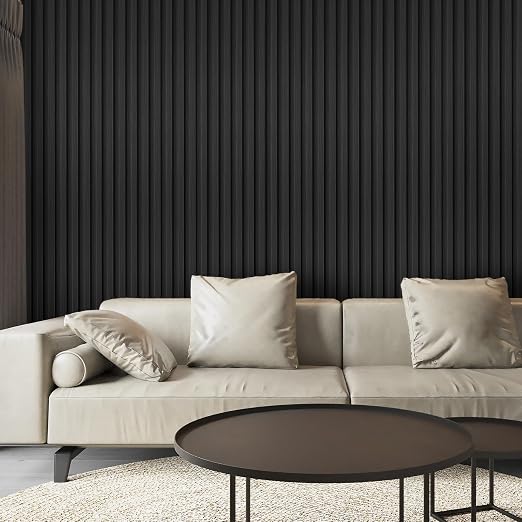 Art3d 8-Pack 96 x 6in. WPC Acoustic Slat Wall Panel - Image 3