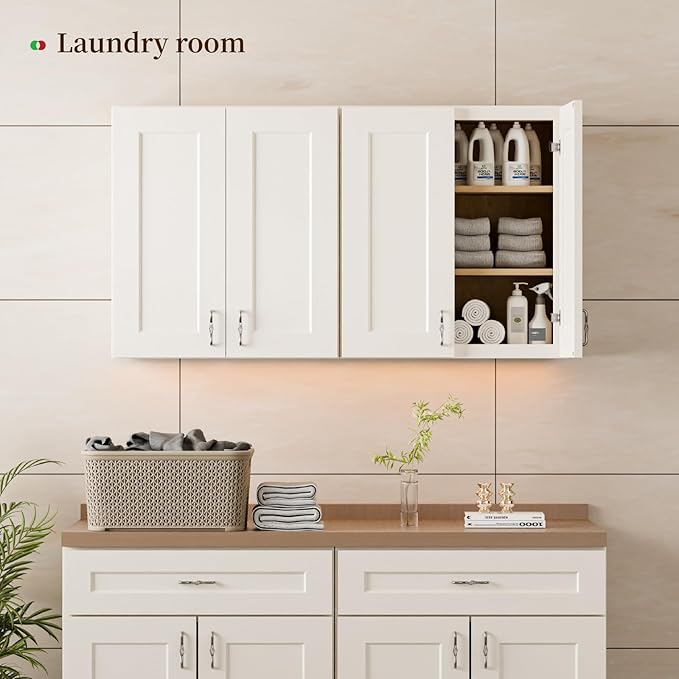 Kisart Laundry Room Cabinets Wall Mounted - Image 5