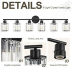 Crystal Bathroom Light Fixtures, Bathroom Lighting Fixtures Over Mirror - Image 4