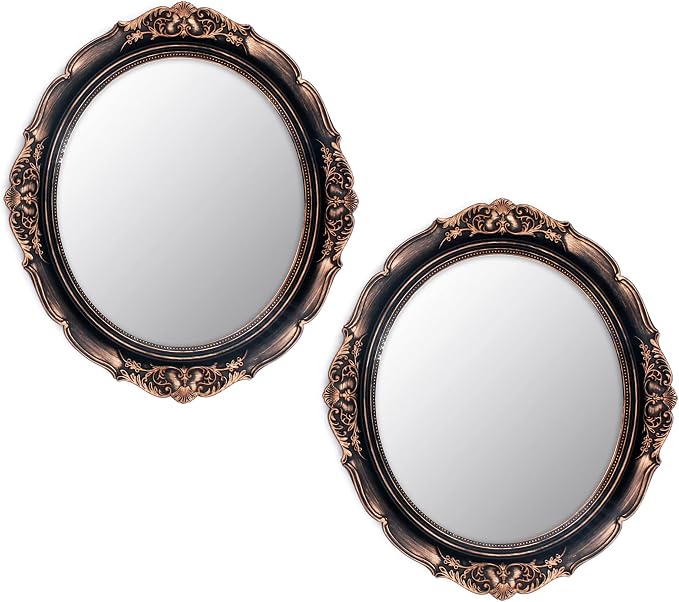 Eaoundm 13.1 x 14.8 inchs Decorative Wall Mirror, Vintage Hanging Mirrors by Eaoundm