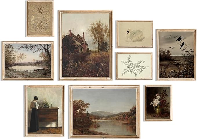 uniro Vintage Wall Art Decor Prints Farmhouse Wall Decor Vintage Fall Autumn by uniro