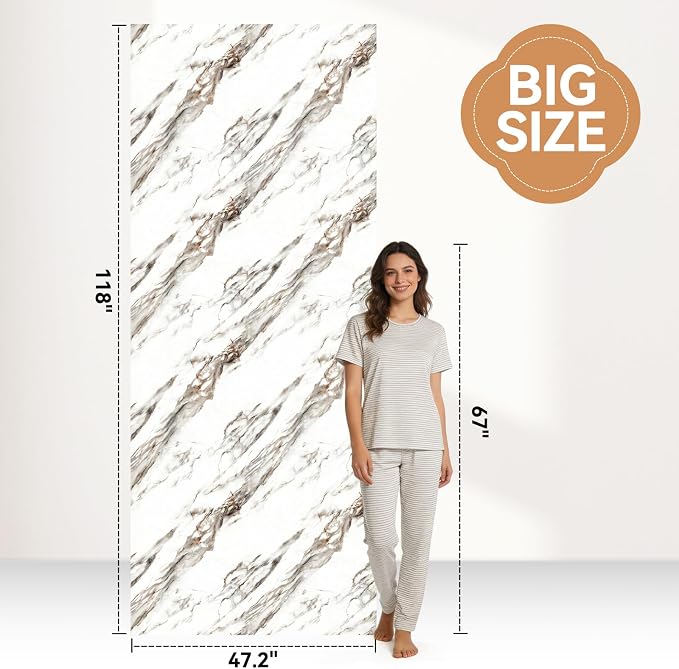 KASARO Peel and Stick Backsplash Wall Tile, 118 × 47 inch Self-Adhesive Thicker - Image 5