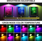 3 Pack Picture Lights for Wall, 13 RGB Color Rechargeable Battery Operated wall - Image 4