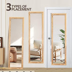 50"x16" Door Mirror, Rustic Full Length Mirror, Over The Door Hanging Mirrors - Image 4