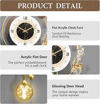 Modern Wall Clock for Living Room, Large Gold Decorative Wall Clock - Image 5