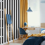 Guvana 197"x17.7" Black and White Stripe Contact Paper Peel and Stick Wallpaper - Image 2