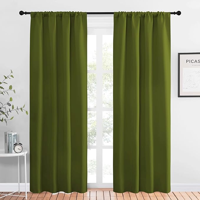 NICETOWN Blackout Curtains for Living Curtains, 1 Pair, 34-inch W x 84-inch L by NICETOWN