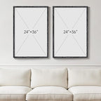 Large Framed Vintage Botanical Wall Art Set of 2, Rustic Retro Dark Floral - Image 5